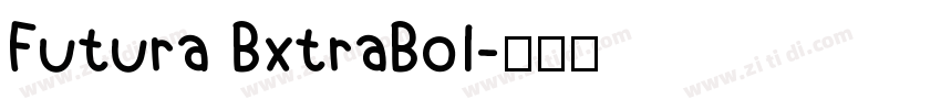 Futura BxtraBol字体转换